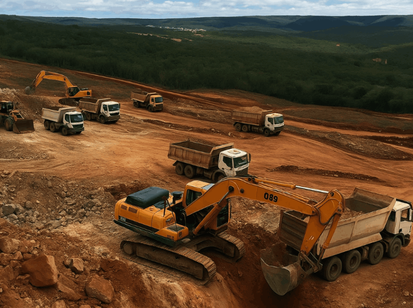 Decapeamento de mina