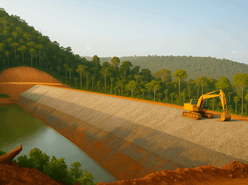 Construção e descomissionamento de barragens